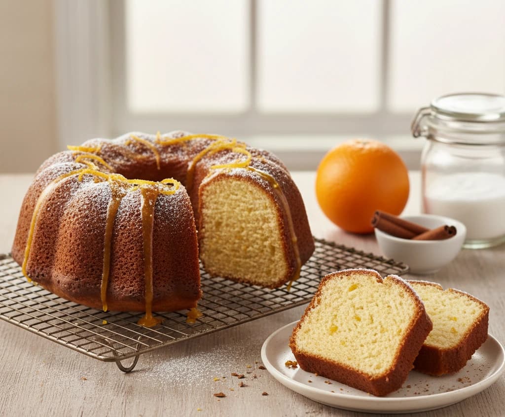 Portakallı Tarçınlı Kek