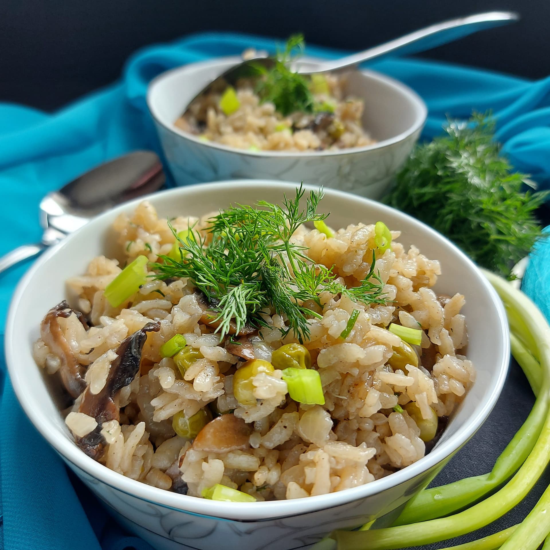 Mantarlı Pirinç Pilavı