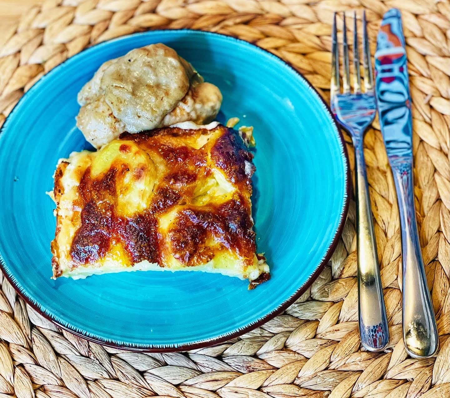 Patates Graten ve Kremalı Tavuk