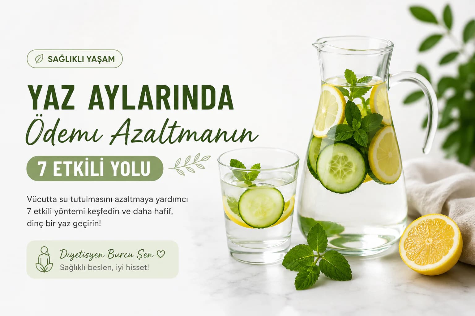 Yaz Aylarında Ödemi Azaltmanın 7 Etkili Yolu