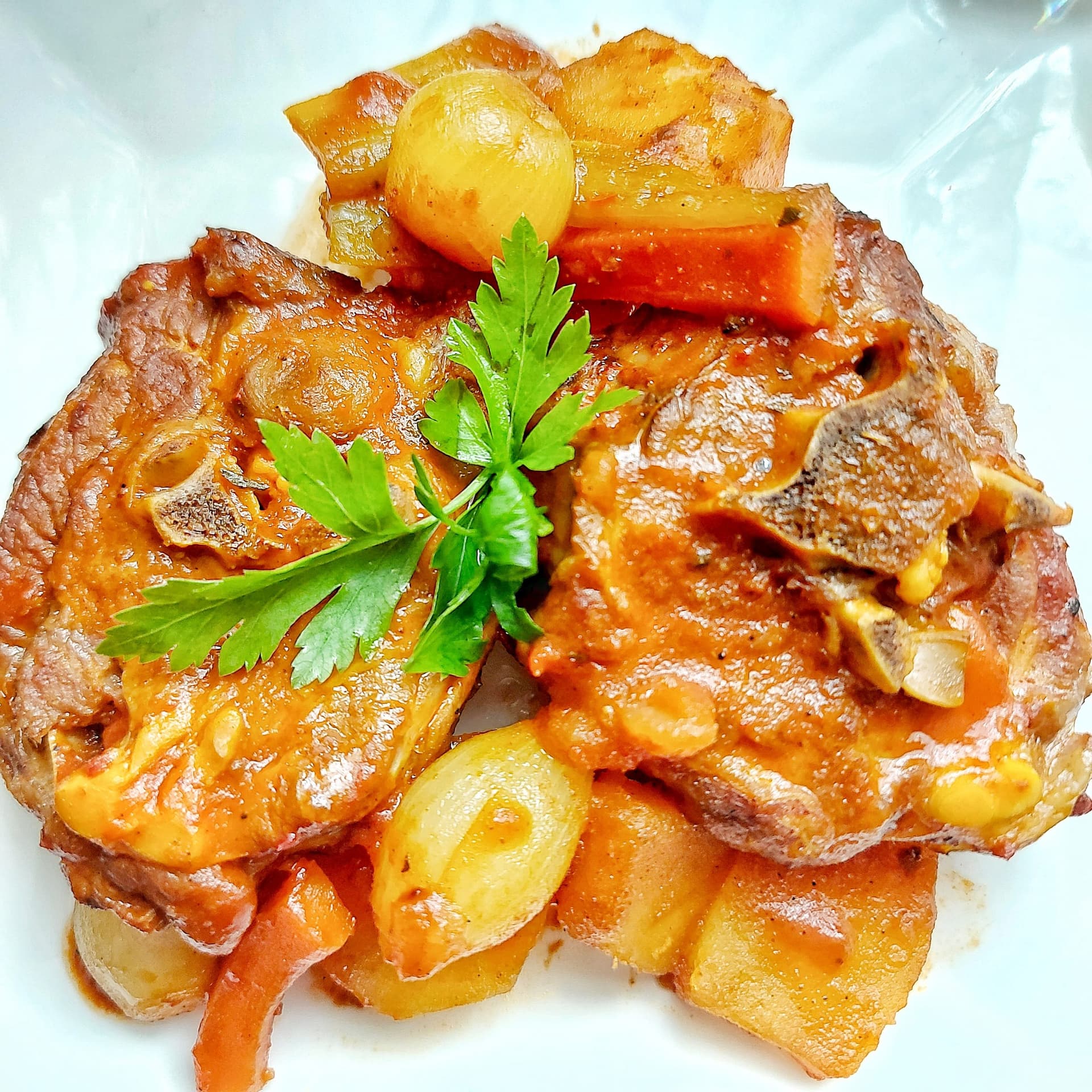 Fırında Sebzeli Kuzu Gerdan