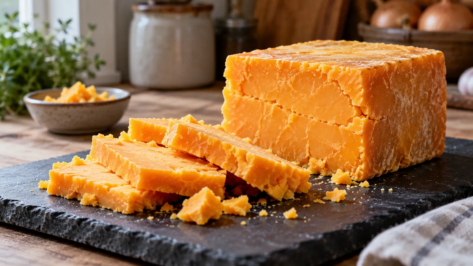 Cheddar: İngiliz çiftlik mutfağında olgun çedar