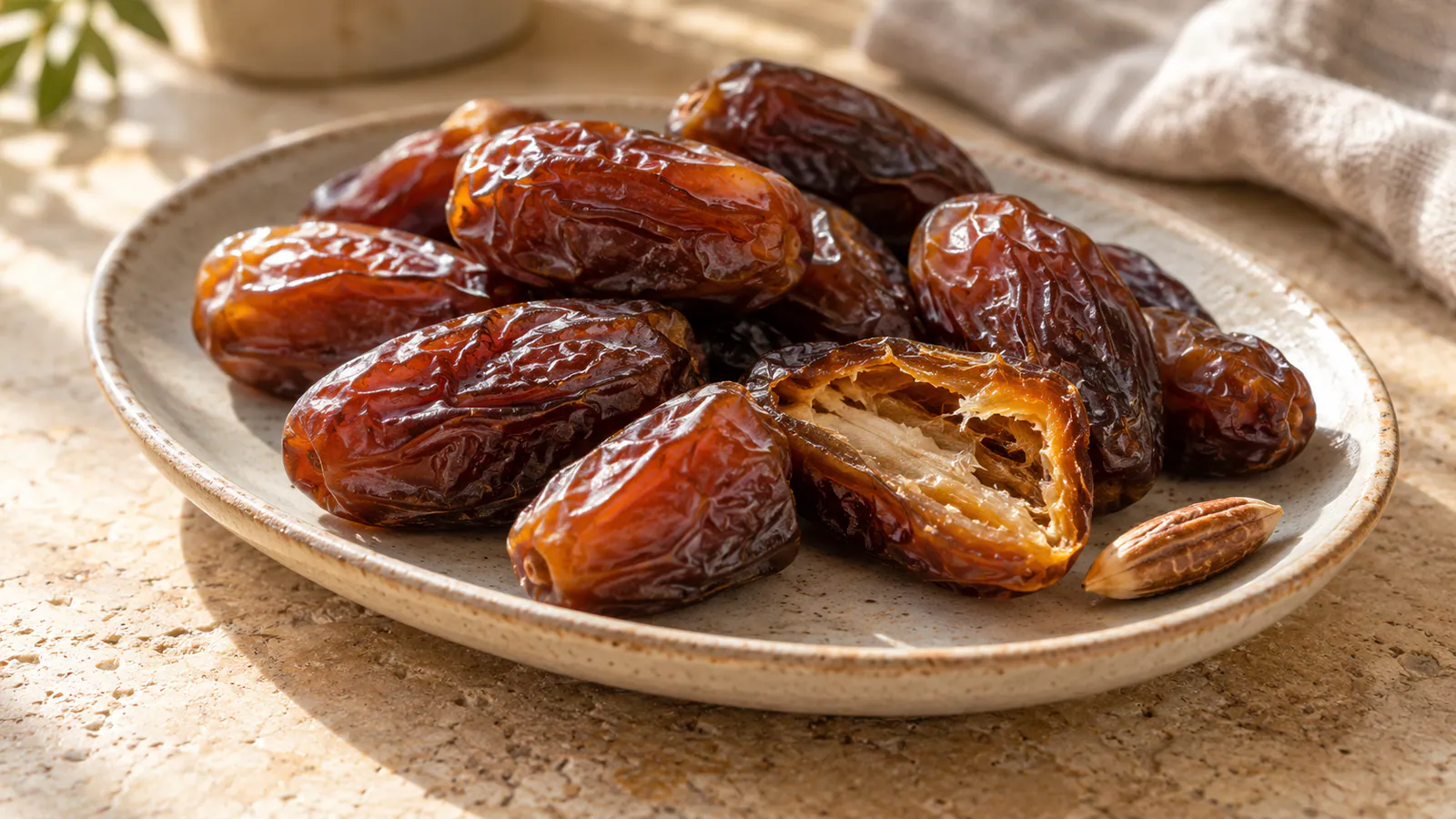 Seramik tabakta amber hurma