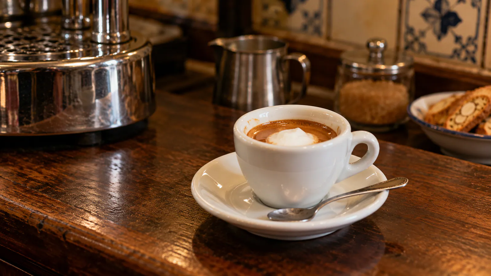 Macchiato: İtalyan kafesinde köpüklü espresso