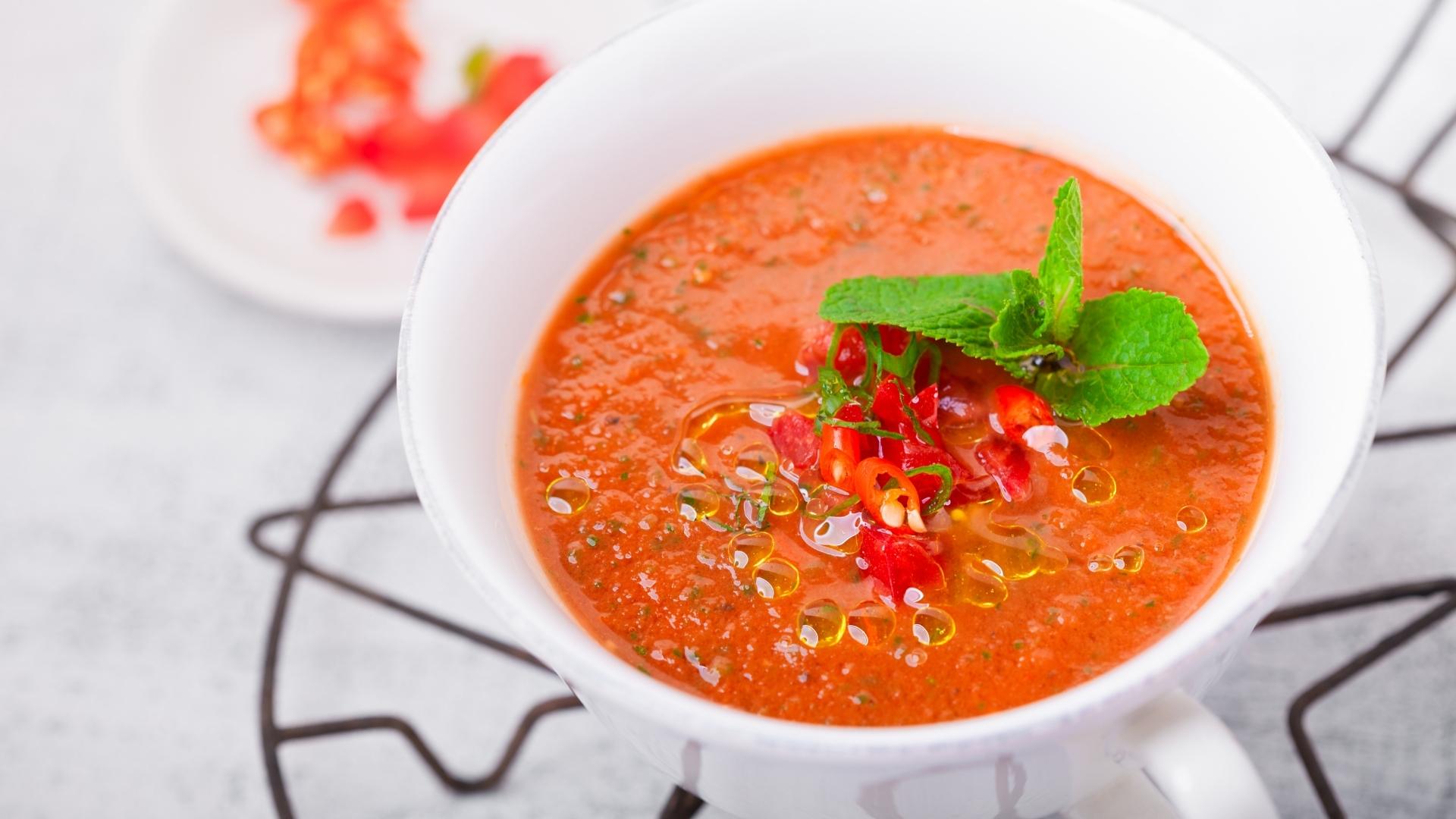 Gazpacho Soğuk Domates Çorbası