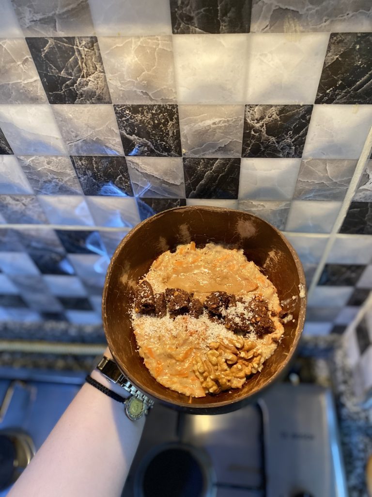 Havuçlu Kek Tadında Yulaf Lapası 1